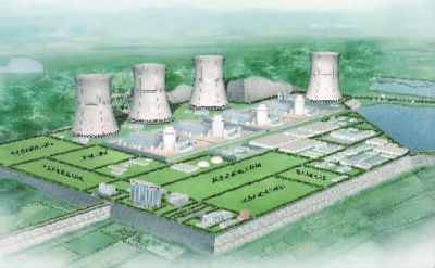 小墨山核電廠效果圖。(本版圖片由湖南核電有限公司提供)